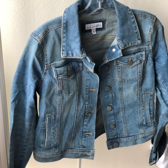 loft modern denim jacket